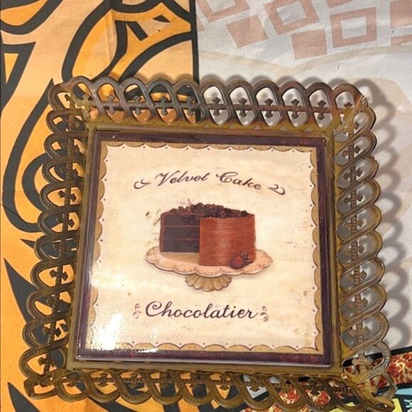 Velvet Cake Decorative Tray - Picture 1 of 8